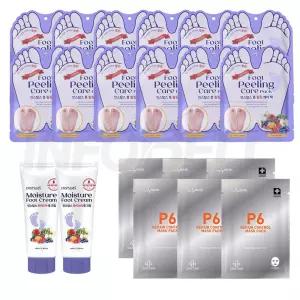 인스탐스 풋 필링 케어 발꿈치 발뒤꿈치 갈라짐 발 발바닥 굳은살 각질 제거 팩 풋보습 크림 2세트
