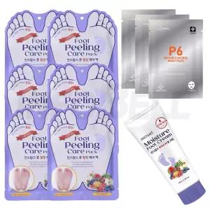 인스탐스 풋 필링 케어 발꿈치 발뒤꿈치 갈라짐 발 발바닥 굳은살 각질 제거 팩 풋보습 크림 1세트