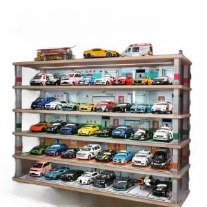 미니카 진열장 인형 투명 보관함 방진 보관 주차장 장난감 전시 케이스