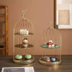 케이크 디저트 트레이 스탠드 호텔 트레이 3단 북유럽 진열장