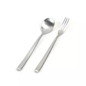 연회 파티용 고급 티스푼 티포크 유아식숟가락 자기주도이유식 돌아기수저