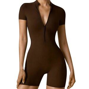 이크트바르 여성 바디수트 집 배변 조절 요가 운동, 운동용 롬퍼 레오타드 원피스 의상을 위한 헬스장 세트 운동