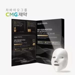 차바이오그룹 CMG제약 바이오 발효 양태반 3스텝 리프팅 마스크팩 3매입