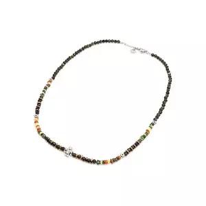 [하프클럽/그레이스캘리]자개칩 골드옵시디언 원석 목걸이