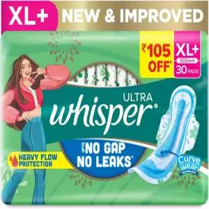 위스퍼 울트라 클린 생리대 - 30피스(XL Plus)