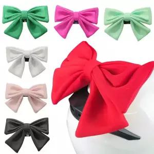 귀여운 오토바이 헬멧 빠른 해체 Bowknot 장식 전기 자전거 바디 코튼 보우 여자