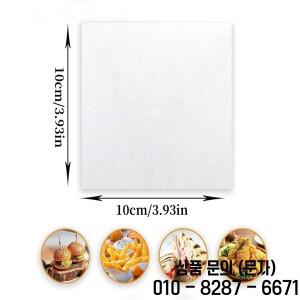 햄버거 패티 종이 붙지 않는 양피지 사각 시트 프레스 쇠고기 포장지 50 개 100