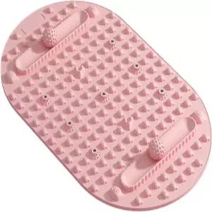 홈 헬스장 여행을 위한 양면 발 마사지 패드 휴대용 실리콘과 볼 트랙이 들어 있는 실리콘 매일 휴식 명상