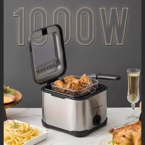 쿠커베네 유럽식 튀김기 가정용 전기 핫팟 기름 절약 온도 조절 가열기 단일 실린더