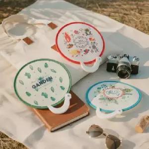 접이식부채 단체선물 캐릭터 원형 원형부채 선인장 선물용 선물 어린이 선물