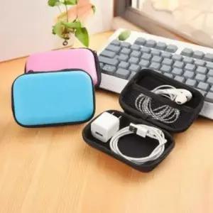 줄이어폰 케이스 유선 이어폰 보관 정리 수납 USB 파우치 에어팟주머니