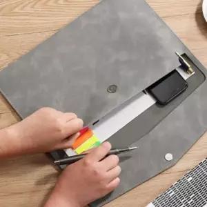 레더 A4 서류 문서 회사원 파우치 노트북 직장인 가방