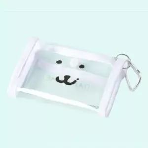 ( )담곰이 투명 파우치 키링 1P 동전지갑 키홀더 백참 소지품 보관 이어폰