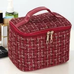 (색상 와인 073600DC)화장품파우치