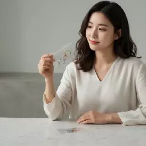 (색상 지퍼백8x12cm)고투명 PVC 주얼리 지퍼백 변색 방지 보관용 대형 파우치 100매