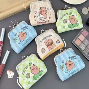[지앤지] OA 카피바라 캐릭터 똑딱지갑 동전지갑 이어폰지갑 버즈파우치 캐릭터가방 미니파우치