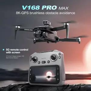 수집품 RC 2026 V168 MAX GPS 드론 전문가용 8K 카메라 항공 FPV 브러시리스 장애물 회피 대형 화면 리모컨