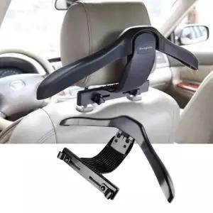 (색상 블랙)다용도 프리미엄 차량용 정장 옷걸이 행거 정리대 자동차용 선반 걸이옷 수납 스탠드폴