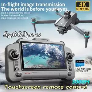 수집품 RC SG603PRO 드론 GPS 8K HD 카메라 터치스크린 EIS 흔들림 방지 항공 브러시리스 5G 대형 UAV 쿼드