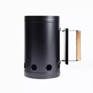 (색상 블랙)차콜 바베큐 숯통 점화기 캠핑 필수품 숯불화로대 야외 취사 스타터 휴대용 다용도점 화통