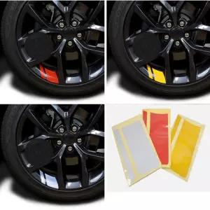 차량 레이싱카느낌 포인트 사선 휠스티커 기스스티커 SM6 카니발 모하비