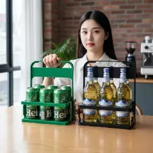 음료 테이크아웃 6구 캐리어 캠핑용 컵 홀더 배달용 트레이 거치대