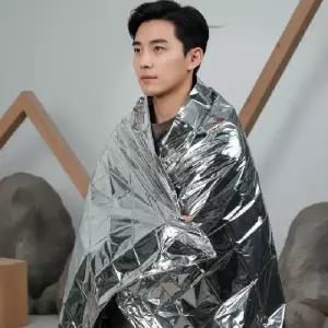 (색상 은박담요130x210)체온보존 알루미늄 서바이벌 블랭킷 130x120cm 캠핑 방풍담요