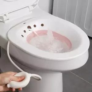 가정용 접이식 좌욕기 수동 펌프 임산부용 편안한 비데 용좌 수동좌 휴대용 여성전 실리콘
