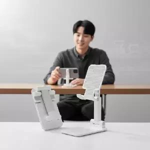 접이식 캠핑 휴대폰 스탠드 각도 조절 가능한 갤럭시 책상 거치대