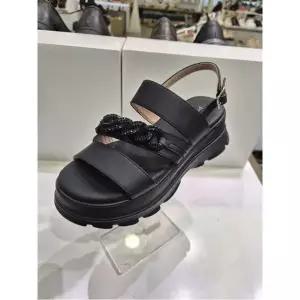 [하프클럽/에스콰이아]MARIO여성 통굽 샌들 6CM(PFFMSD668BK)