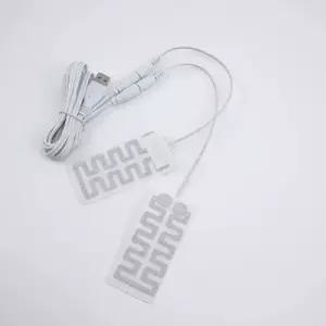 전기 USB 장갑 히터 난방 필름 발 따뜻하게 손 탄소 섬유 천 피부 여성 겨울 패드