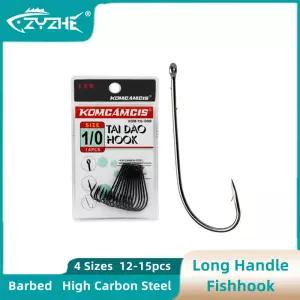 ZYZ 애버딘 긴 생크 낚시 후크 등 미늘이 있는 고탄소강 미끼 액세서리