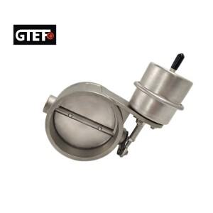 GTEFO 1개 범용 스테인리스 스틸 자동차 배기 밸브 클로즈 스타일 진공 액추에이터 2인치 2.35인치 3.0인치