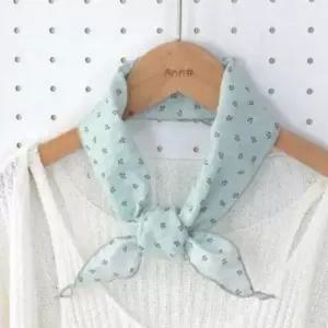 [애슬릿] 삼각 스카프 여성 면 100 미니 쁘띠 반다나 두건 목