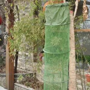 HOES-2X 5단 접이식 낚시 바구니 생선을 물에 넣어 살려주는 대형 구멍 그물망