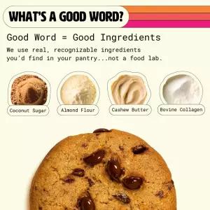 초콜릿 칩 단백질 쿠키 부드럽고 쫄깃한 고단백 스낵 텐 프리 곡물 유제품 씨앗 오일 없음 정제 설탕