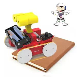 웜기어 고무줄 무한궤도 회전축 원리이해 로봇만들기 초등생 재미있는