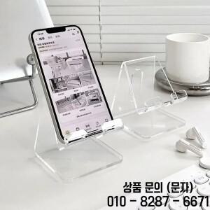 1pc 창의적인 Ins 스타일 휴대폰 스탠드 기숙사 데스크탑 장식 카운터 투명 디스플레이