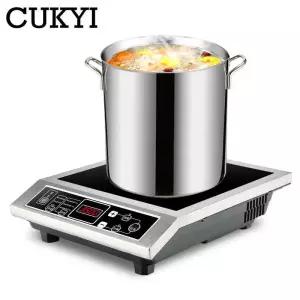 스테인레스 스틸 인덕션 조리기 화력 조절 가능 볶음 스튜 용광로 상업용 매점 조리대 50kg 하중 지지