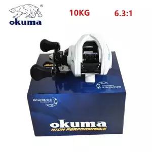 OKUMA 낚시 릴 금속 와이어 컵 6.3 1 물방울 휠 10KG 자기 브레이크 미끼 잉어