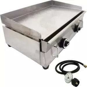 스테인리스 스틸 상업용 가정용 그릴 조리대 LPG 2800Pa 저압 밸브28.94x16.14인치 핫플레이트 구매하기