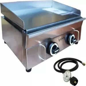 압력 밸브가 있는 프리에이션 상업용 LPG 그릴 테이블탑 플랫 탑 조리대 레스토랑 테판야키