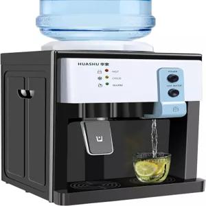 HREHGHGI 테이블 정수기 전기 온수기 홈 오피스 스쿨 화이트용 1.14.9갤런 물병에 적합