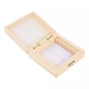 가투이다 나무 생물학적 슬라이스 박스 슬라이드 보관 현미경 키트 정리함