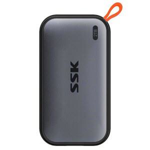 [미국배송] SSK 휴대용 SSD 2TB 외장 솔리드 스테이트 드라이브 최대 1050MB/S USB C 하드 아이폰호환 15 /PRO WINDOWS MAC ANDROID PHONE 및 태블릿용 3.2 GEN2