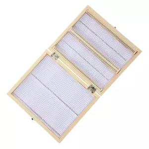 프레티줌 나무 현미경 보관 슬롯 과학 슬라이드 정리함 실험실 표본 상자 금속 잠금 랜덤 스타일