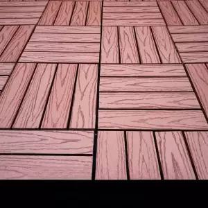 조립식 원목 바닥 마루 조각 타일 블록 가든 베란다 발코니 DIY 합성목재 데크 우드