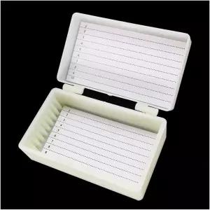 바쿠움 랩 현미경 슬라이드 10개 25개 50개 또는 100개용 케이스 캐비닛 홀더 슬라이스 박스 보관용