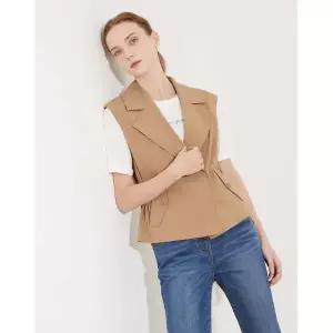 [하프클럽/올리비아로렌]허리 스트링 베스트_VOCQC3M3241