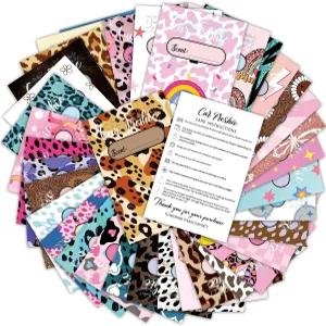 120개 모듬 자동차 프레시 인서트 카드 4인치 x 6인치 혼합 향 라벨 레트로 보호 카드스톡 비즈니스 비즈